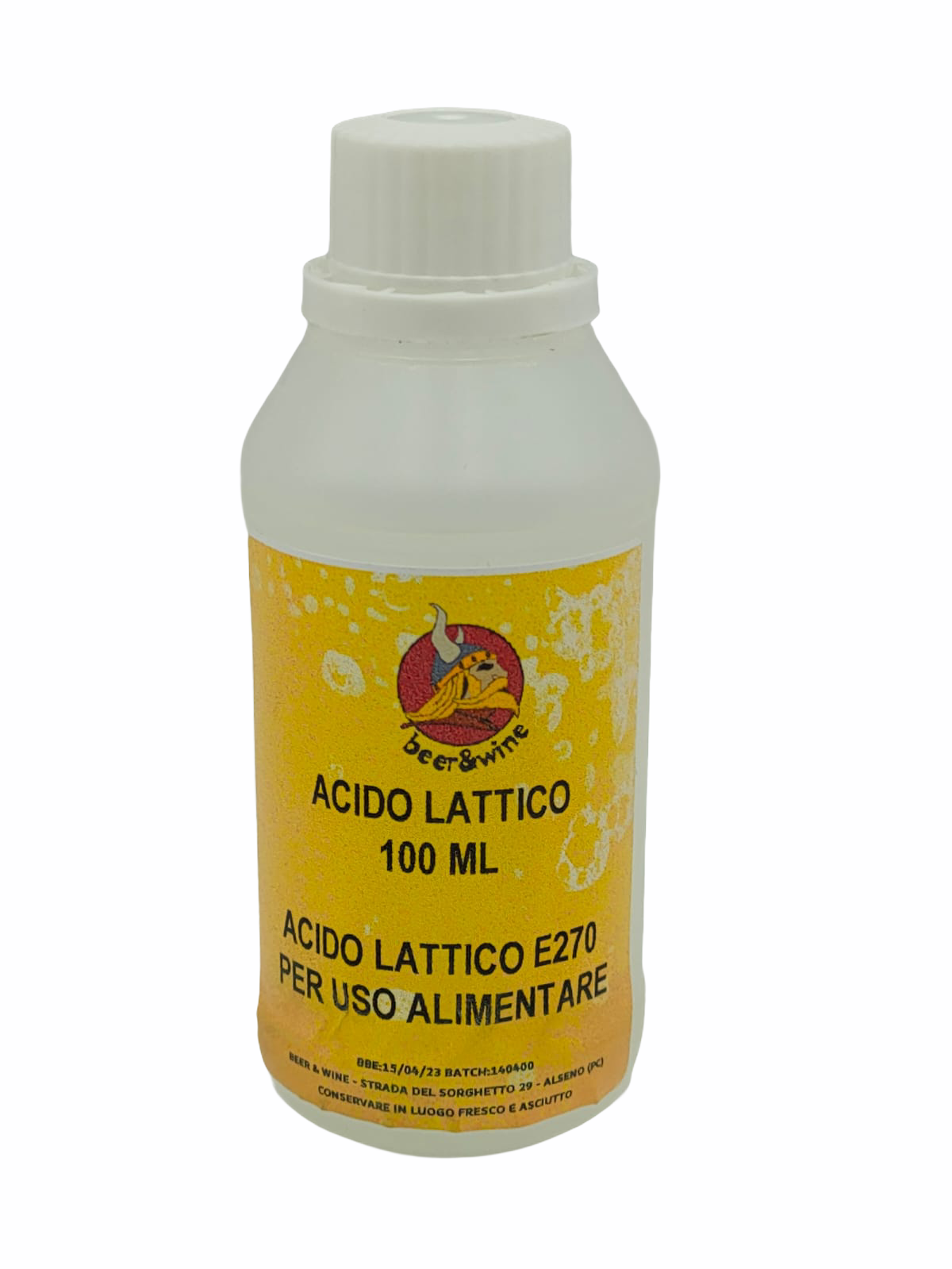 ACIDO LATTICO - 100 ML - Beer & Wine - kit, malti, luppoli, lieviti per  l'homebrewing