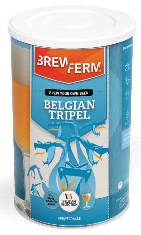 Brewferm - Kit birra Wheat Tripel – Set per birra fai da te – 15