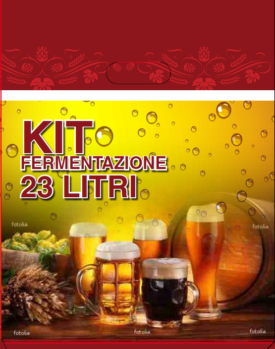 KIT FERMENTAZIONE BIRRA CON BOTTIGLIE EDEN +SCOLABOTTIGLIE IN OMAGGIO -  Beer & Wine - kit, malti, luppoli, lieviti per l'homebrewing