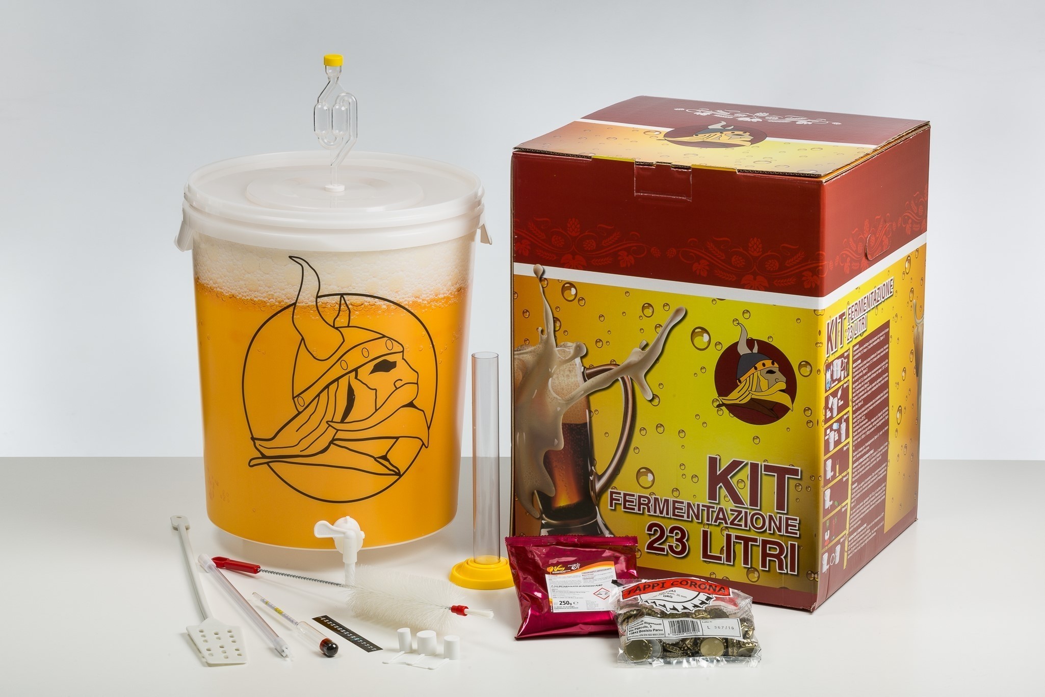 KIT FERMENTAZIONE BIRRA SILVER + DUE MALTI PREMIUM - Beer & Wine